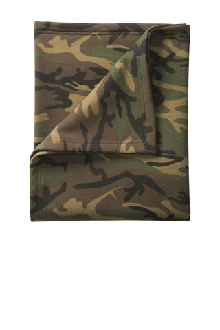Port & Company® Camo Sweatshirt Blanket. BP78C