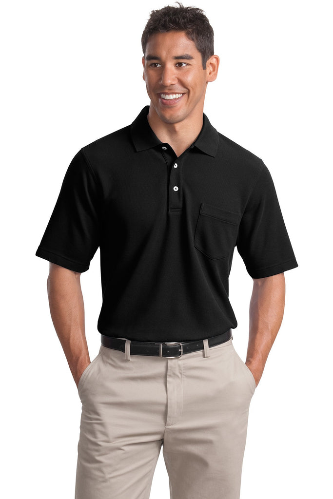 Port Authority® EZCotton Pique Pocket Polo. K800P"