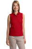 Port Authority® Ladies Silk Touch Sleeveless Polo.  L500SVLS"
