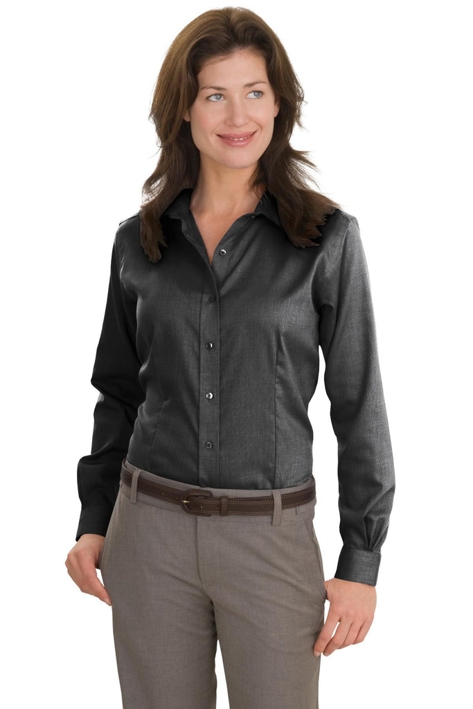 Red House® - Ladies Nailhead Non-Iron Button-Down Shirt.  RH47