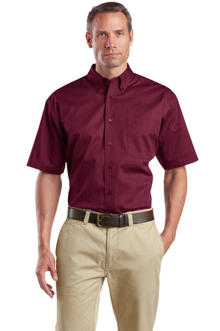CornerStone® - Short Sleeve SuperPro Twill Shirt. SP18"