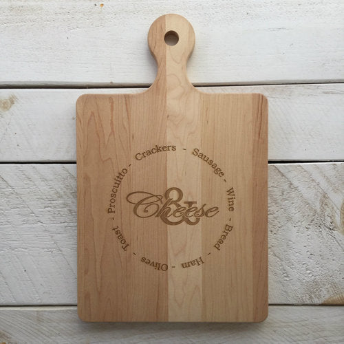 10" Engraved Serving Board with Round Handle