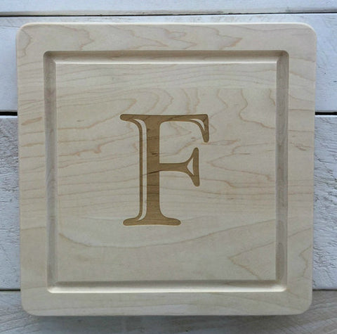 12" Engraved Square Cutting Board