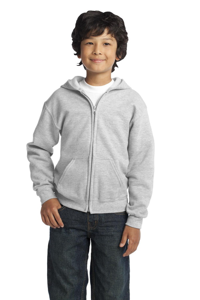 Gildan® Youth Heavy Blend Full-Zip Hooded Sweatshirt. 18600B"