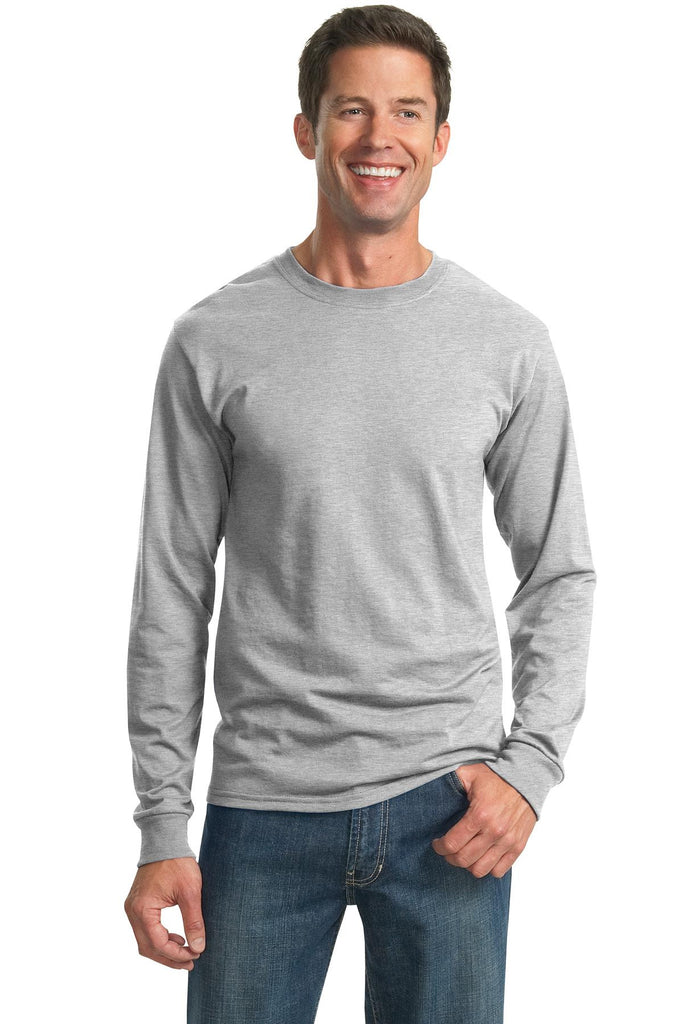 JERZEES Heavyweight Blend 50 50 Cotton Poly Long Sleeve T Shirt. 29