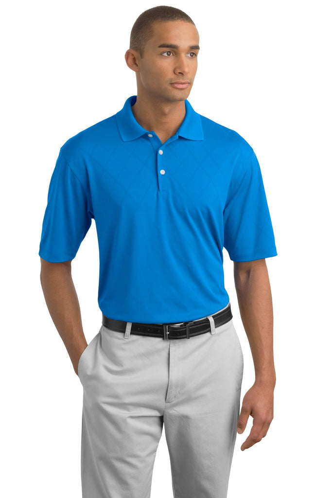 Royal blue sales nike golf shirt