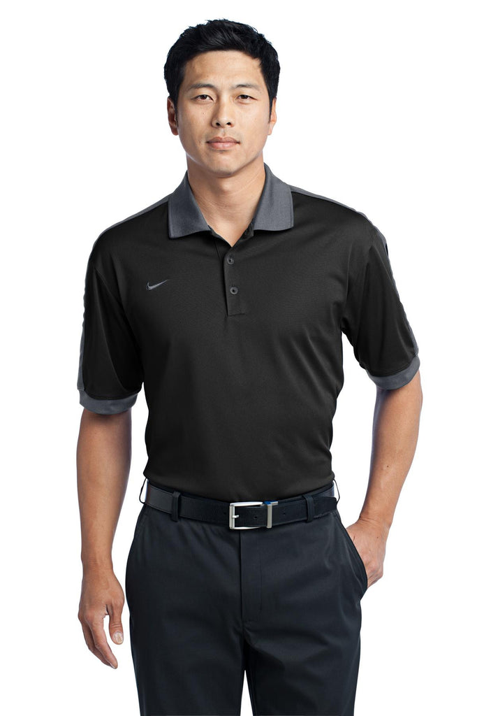 Black nike golf polo shirt clearance