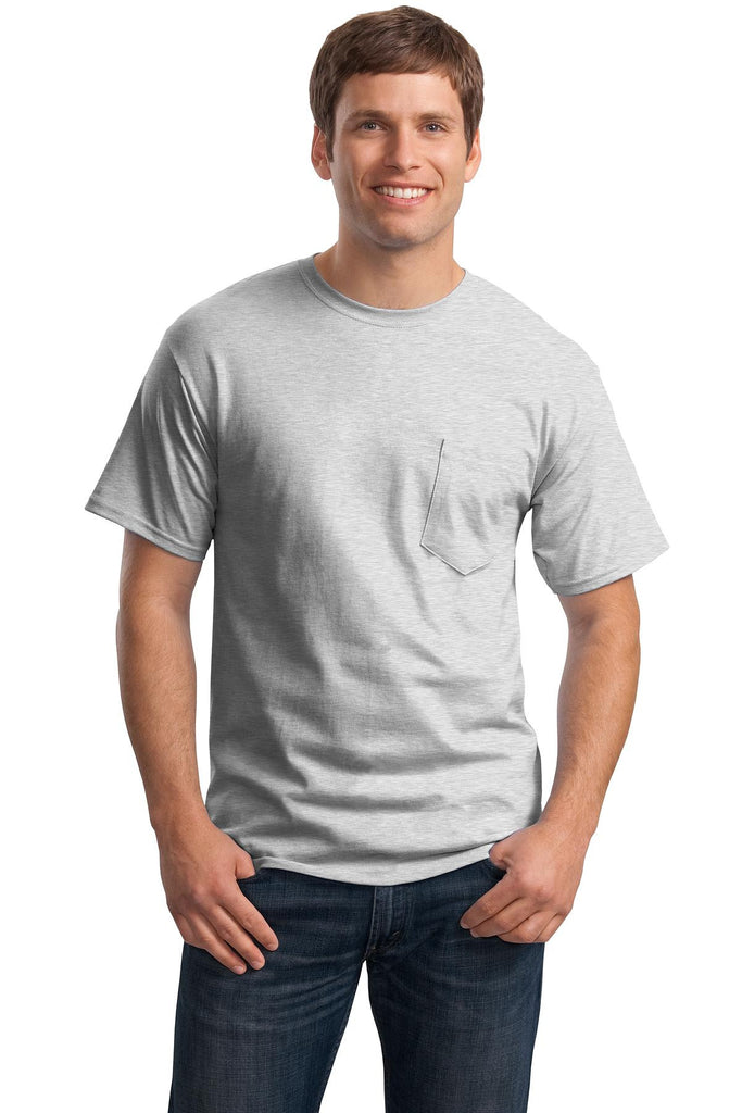Hanes® - Tagless® 100%  Cotton T-Shirt with Pocket.  5590