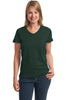 Hanes® Ladies ComfortSoft® V-Neck T-Shirt. 5780