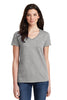 Gildan® Ladies Heavy Cotton 100% Cotton V-Neck T-Shirt. 5V00L"