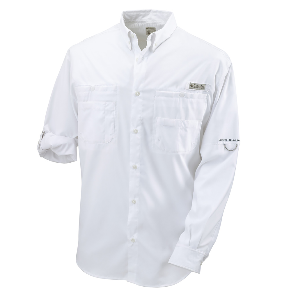 Columbia PFG Bahama II Long Sleeve Shirt White XXL - American Legacy Fishing,  G Loomis Superstore