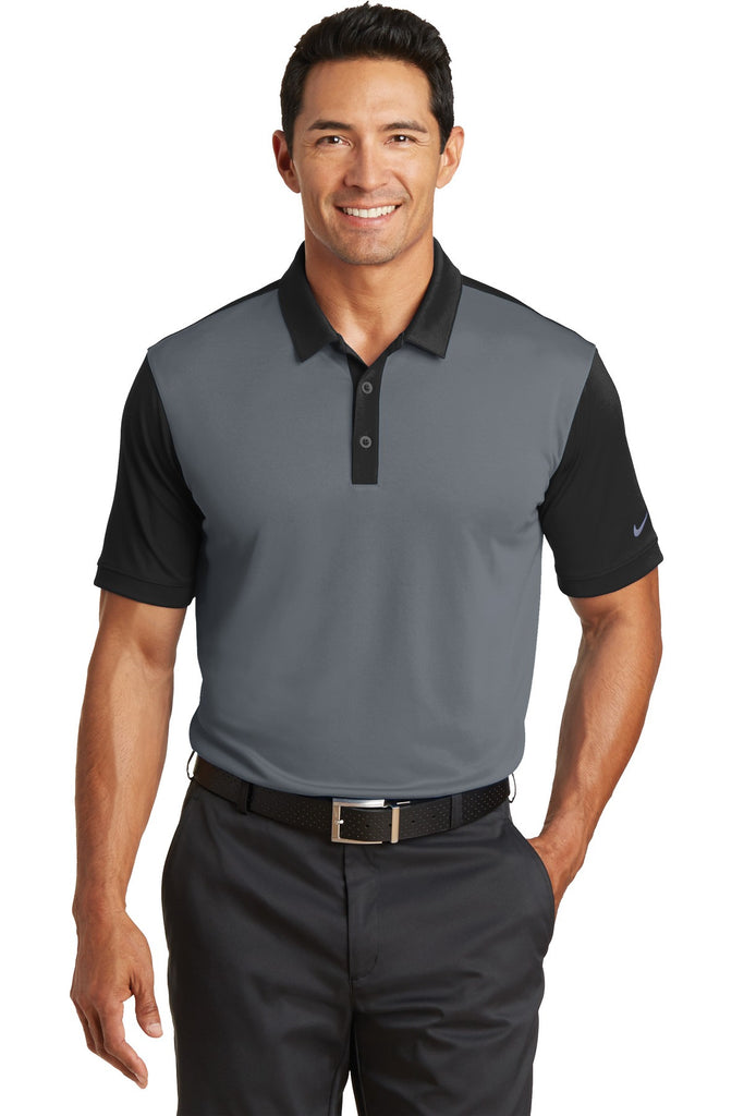 Nike dry short sleeve colorblock polo top