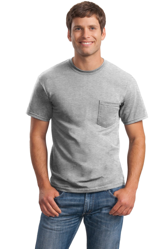 Gildan® - DryBlend® 50 Cotton/50 Poly Pocket T-Shirt. 8300