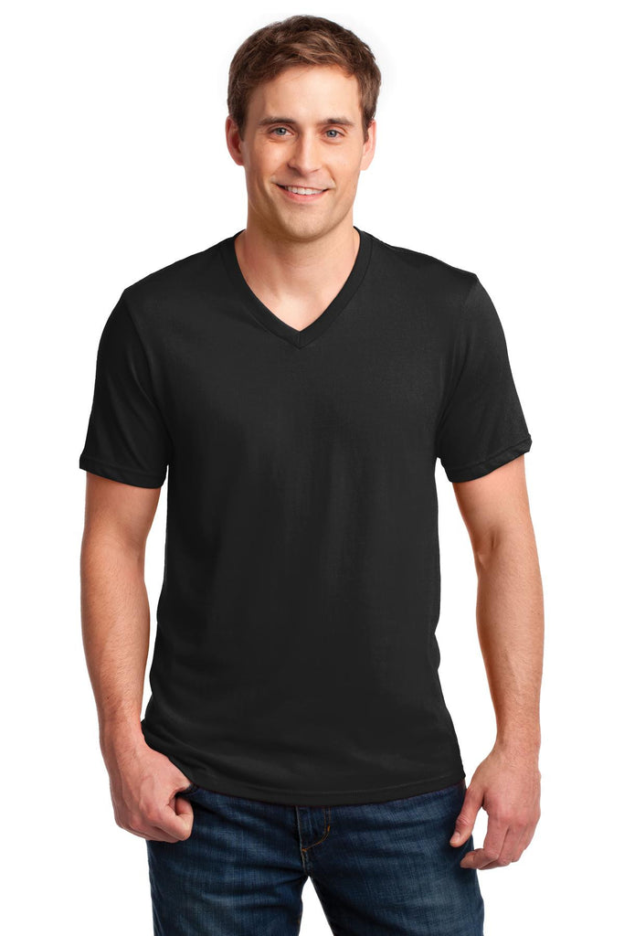 Anvil® 100% Ring Spun Cotton V-Neck T-Shirt. 982