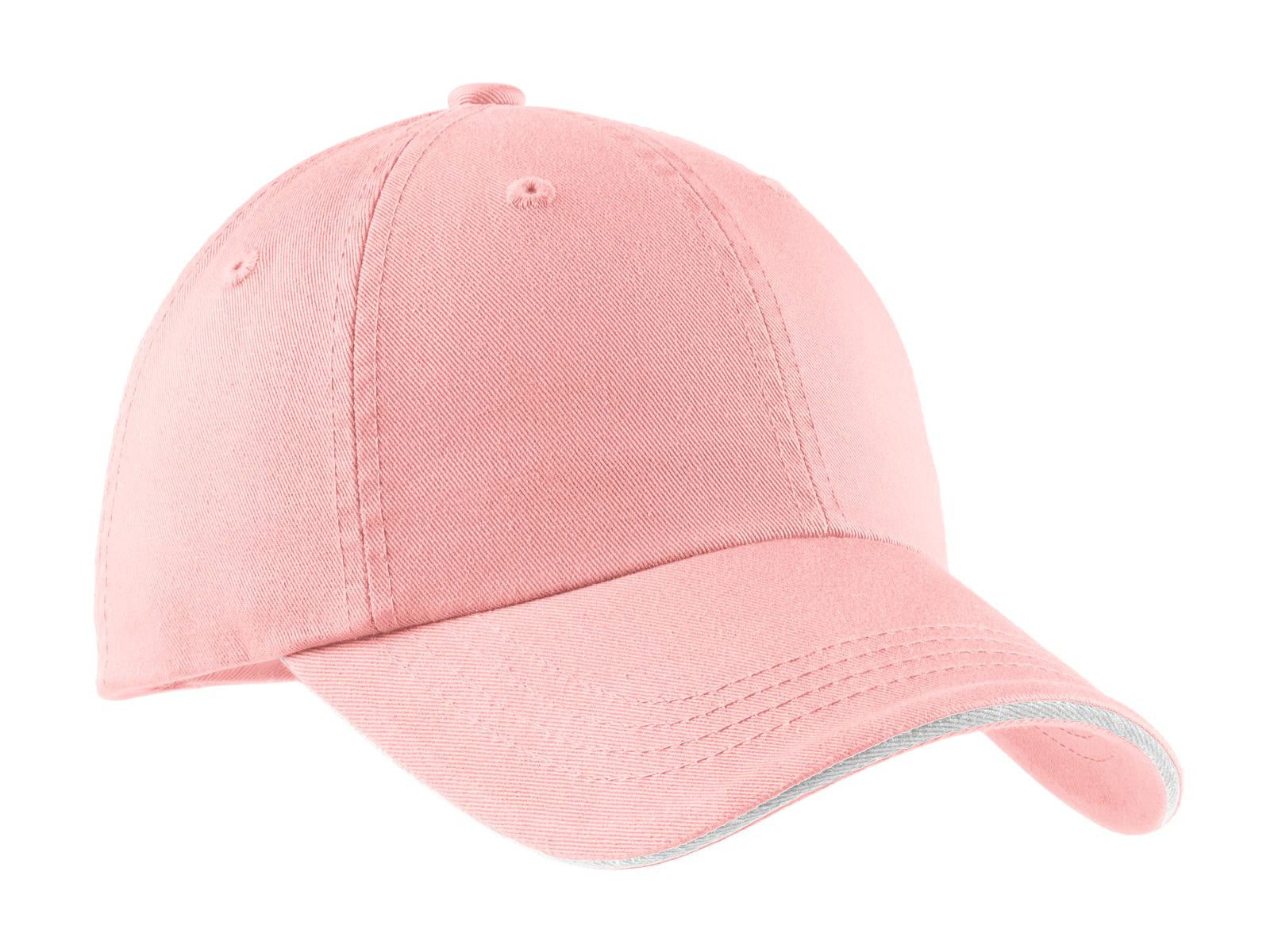 Port Authority® Sandwich Bill Cap with Striped Closure. C830