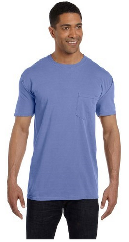 Monogrammed Comfort Color Pocket T-shirt