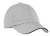 Port & Company® - Washed Twill Sandwich Bill Cap.  CP79