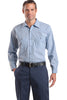 Red Kap® Long Size, Long Sleeve Striped Industrial Work Shirt. CS10LONG