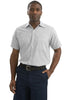 Red Kap® - Short Sleeve Striped Industrial Work Shirt.  CS20