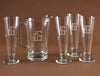 Glass Monogrammed Beer Pitcher