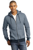 District Made® - Mens Mini Stripe Full-Zip Hoodie. DM390