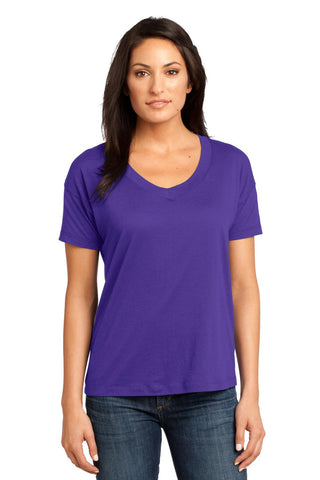 District Made® - Ladies Modal Blend Relaxed V-Neck Tee. DM480