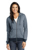 District Made® - Ladies Mini Stripe Full-Zip Hoodie DM490