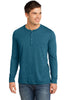 District® - Young Mens Gravel 50/50 Long Sleeve Henley Tee. DT1401