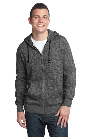 District® - Young Mens Marled Fleece Full-Zip Hoodie DT192