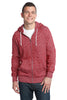 District® - Young Mens Marled Fleece Full-Zip Hoodie DT192