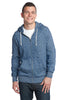 District® - Young Mens Marled Fleece Full-Zip Hoodie DT192