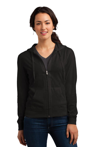 District® Juniors Lightweight Jersey Full-Zip Hoodie. DT2100
