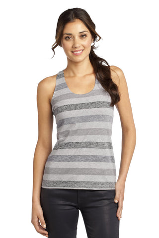 District® - Juniors Reverse Striped Scrunched Back Tank. DT229