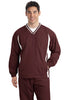 Sport-Tek® Tipped V-Neck Raglan Wind Shirt. JST62