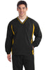 Sport-Tek® Tipped V-Neck Raglan Wind Shirt. JST62