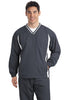 Sport-Tek® Tipped V-Neck Raglan Wind Shirt. JST62
