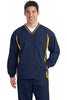 Sport-Tek® Tipped V-Neck Raglan Wind Shirt. JST62