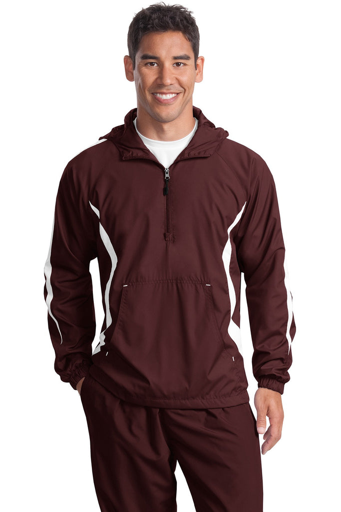 Sport Tek Colorblock Raglan Anorak. JST63