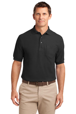 Port Authority® Silk Touch Polo with Pocket.  K500P"