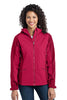Port Authority® Ladies Gradient Hooded Soft Shell Jacket. L312