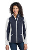 Port Authority® Ladies Gradient Hooded Soft Shell Jacket. L312