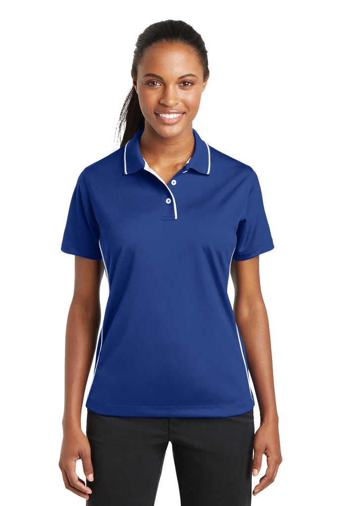 Sport-Tek Dri-Mesh Polo with Tipped Collar and Piping