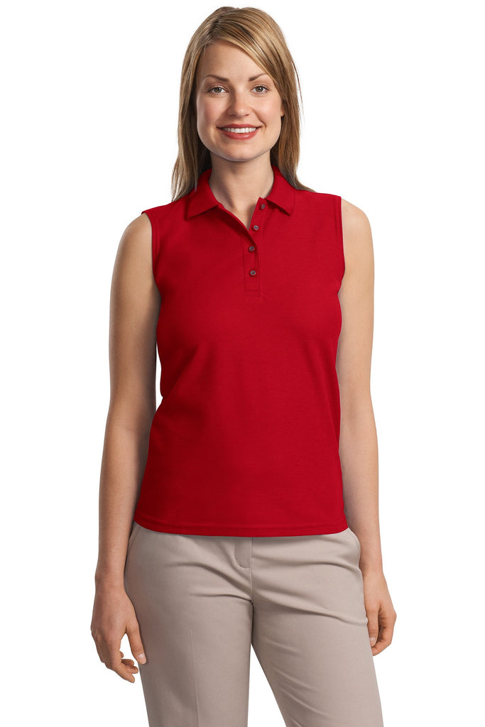 Port authority sleeveless polo best sale
