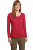 Port Authority&reg; Ladies Silk Touch Interlock Cardigan. L530"