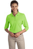 Port Authority® Ladies Silk Touch 3/4-Sleeve Polo. L562"