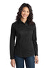 Port Authority® Ladies Stain-Resistant Roll Sleeve Twill Shirt. L649