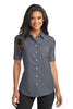 Port Authority® Ladies Short Sleeve SuperPro Oxford Shirt. L659"