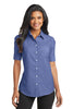 Port Authority® Ladies Short Sleeve SuperPro Oxford Shirt. L659"