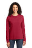 Port & Company® Ladies Long Sleeve 5.4-oz 100% Cotton T-Shirt. LPC54LS