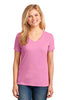 Port & Company® Ladies 5.4-oz 100% Cotton V-Neck T-Shirt. LPC54V